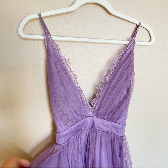 Windsor Purple Tulle Babydoll dress - Picture 10 of 12